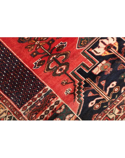Tappeto Shiraz Persia rosso verde 163x260