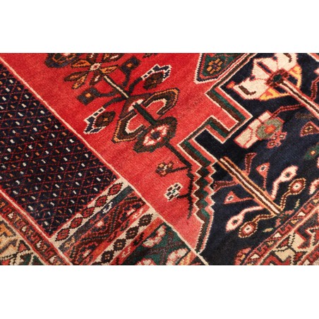 Tappeto Shiraz Persia rosso verde 163x260