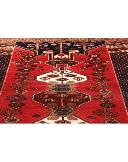 Tappeto Shiraz Persia rosso verde 163x260