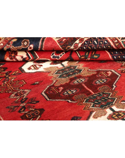 Tappeto Shiraz Persia rosso verde 163x260