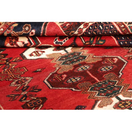 Tappeto Shiraz Persia rosso verde 163x260