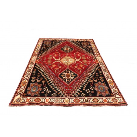 Tappeto Shiraz Persia marrone giallo 183x260