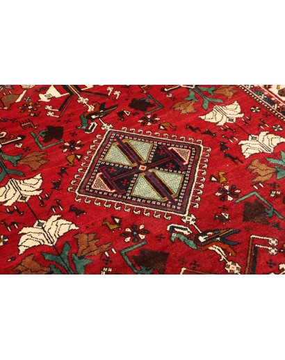 Tappeto Shiraz Persia rosso grigio 175x260