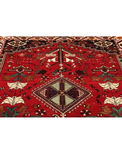 Tappeto Shiraz Persia rosso grigio 175x260