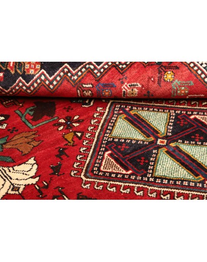Tappeto Shiraz Persia rosso grigio 175x260
