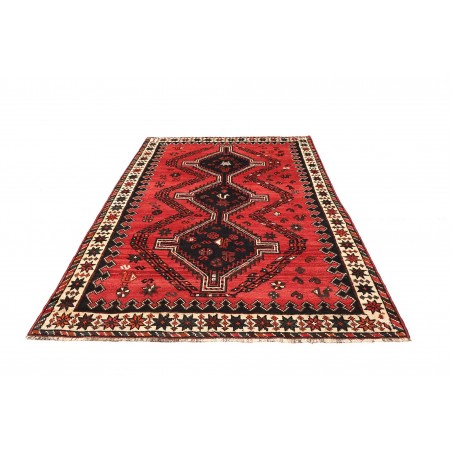 Tappeto Shiraz Persia grigio giallo 175x252