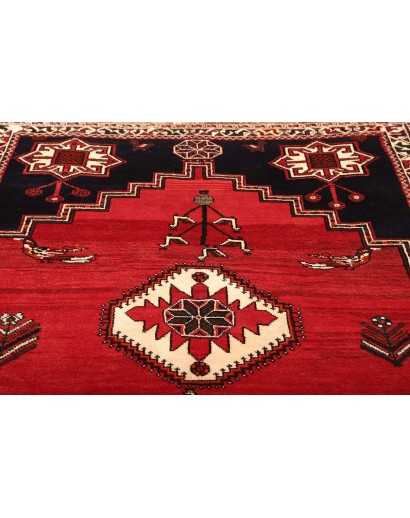 Tappeto Shiraz Persia grigio rosso 168x253