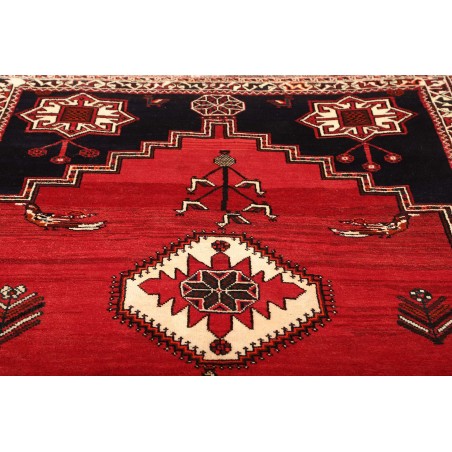 Tappeto Shiraz Persia grigio rosso 168x253