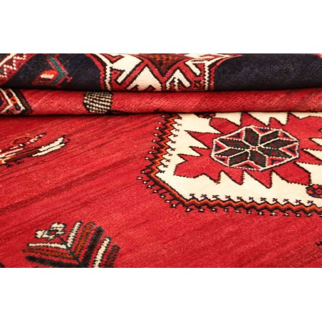 Tappeto Shiraz Persia grigio rosso 168x253