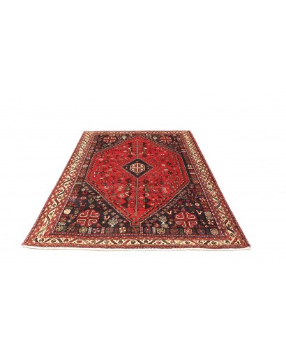 Tappeto Shiraz Persia marrone giallo 162x230