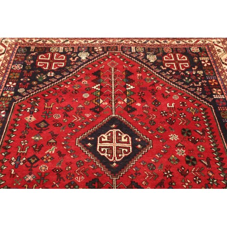 Tappeto Shiraz Persia marrone giallo 162x230