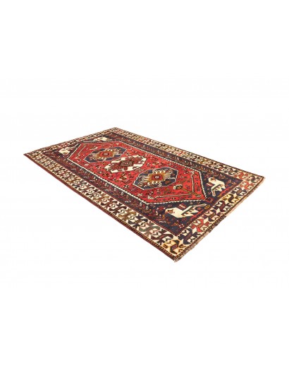 Tappeto Shiraz Persia verde giallo 160x252