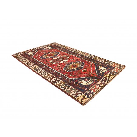 Tappeto Shiraz Persia verde giallo 160x252