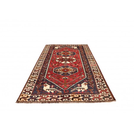 Tappeto Shiraz Persia verde giallo 160x252