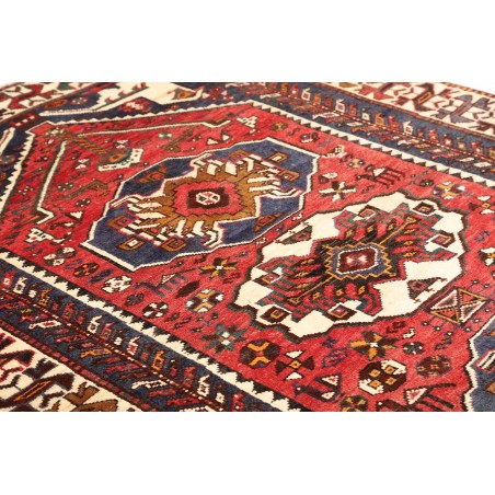 Tappeto Shiraz Persia verde giallo 160x252