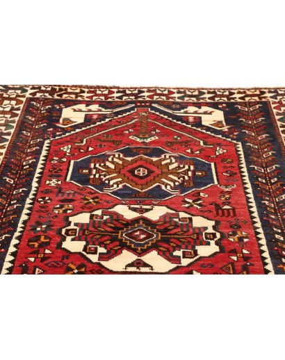 Tappeto Shiraz Persia verde giallo 160x252