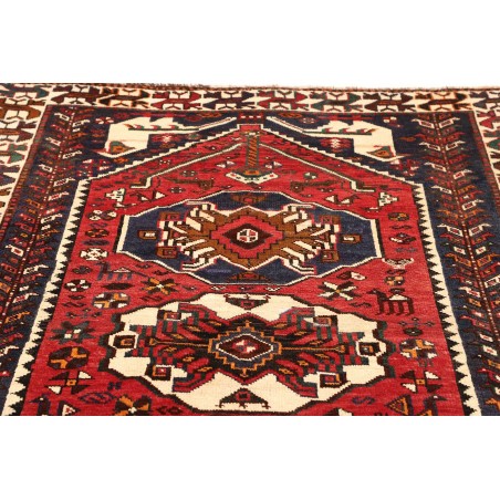 Tappeto Shiraz Persia verde giallo 160x252
