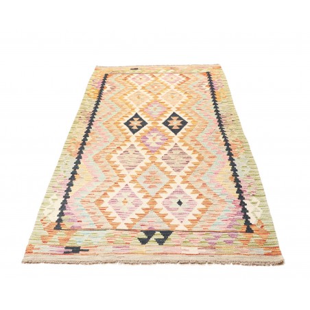 Tappeto Kilim Afghanistan giallo grigio 101x196
