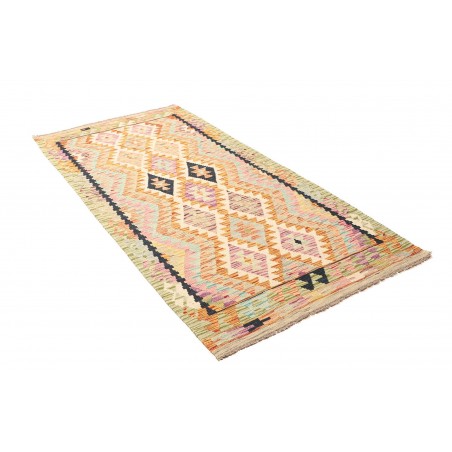 Tappeto Kilim Afghanistan giallo grigio 101x196