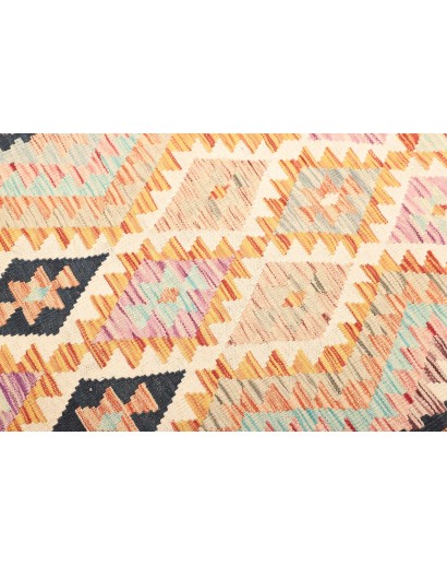 Tappeto Kilim Afghanistan giallo grigio 101x196