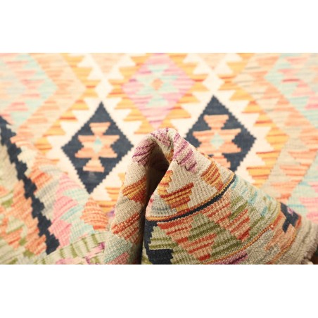 Tappeto Kilim Afghanistan giallo grigio 101x196