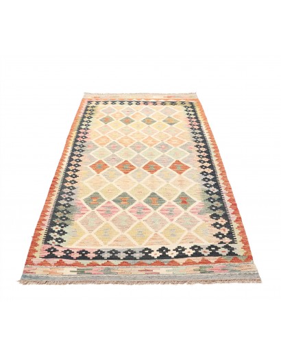 Tappeto Kilim Afghanistan giallo 106x203