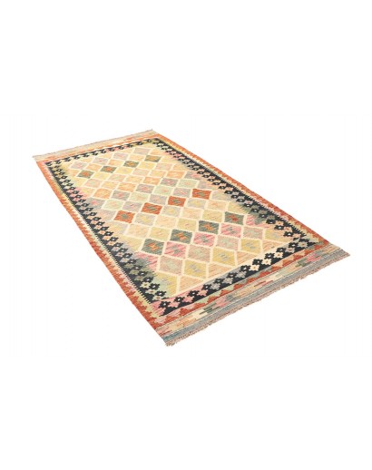 Tappeto Kilim Afghanistan giallo 106x203