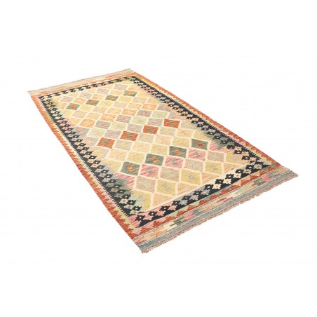 Tappeto Kilim Afghanistan giallo 106x203