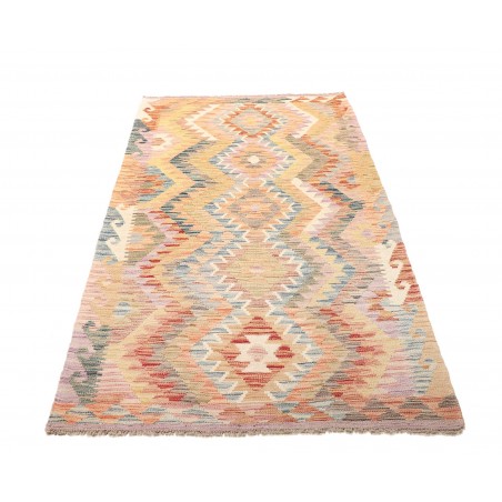 Tappeto Kilim Afghanistan giallo grigio 105x199