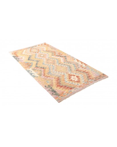 Tappeto Kilim Afghanistan giallo grigio 105x199