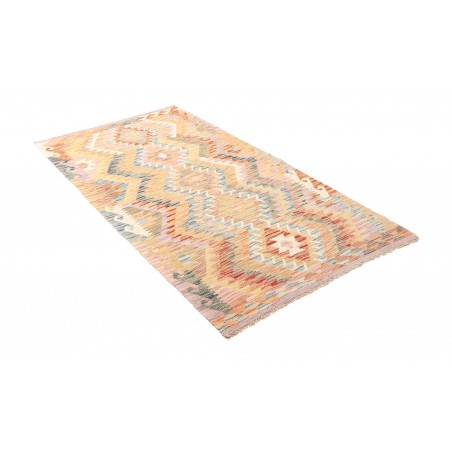 Tappeto Kilim Afghanistan giallo grigio 105x199
