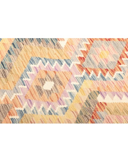 Tappeto Kilim Afghanistan giallo grigio 105x199
