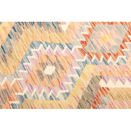 Tappeto Kilim Afghanistan giallo grigio 105x199
