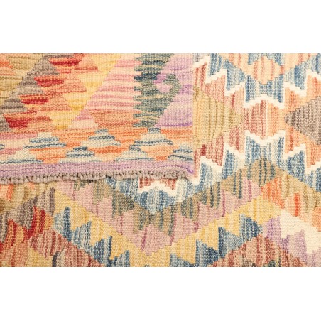 Tappeto Kilim Afghanistan giallo grigio 105x199