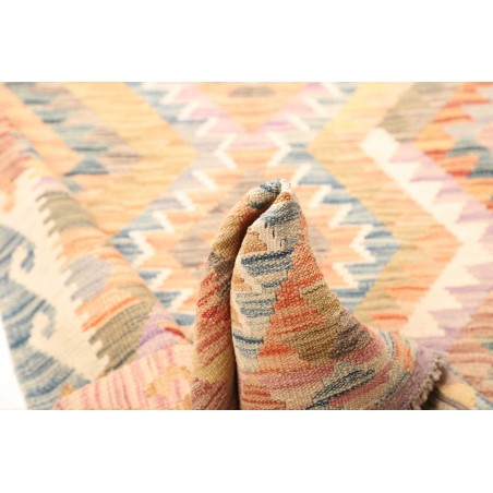 Tappeto Kilim Afghanistan giallo grigio 105x199