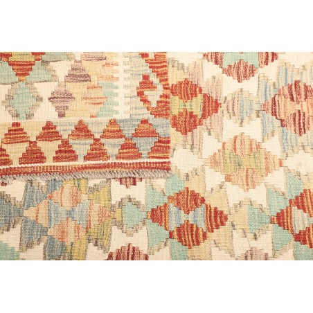 Tappeto Kilim Afghanistan giallo rosso 107x198