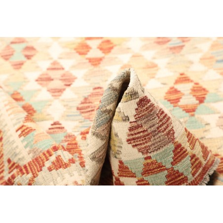 Tappeto Kilim Afghanistan giallo rosso 107x198