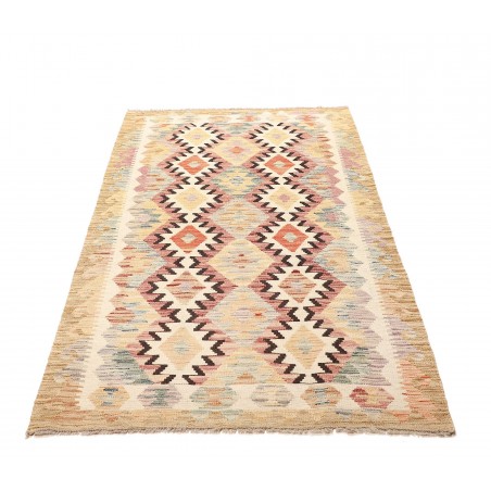 Tappeto Kilim Afghanistan giallo marrone 103x196