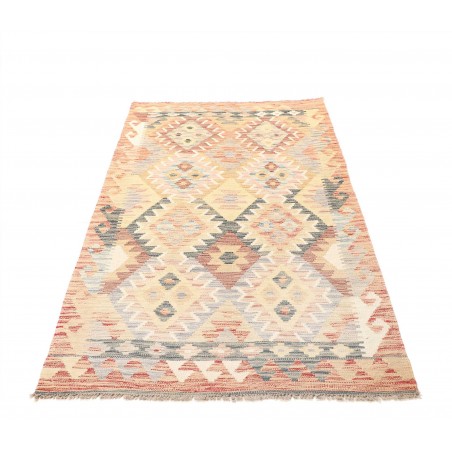 Tappeto Kilim Afghanistan giallo marrone 105x201