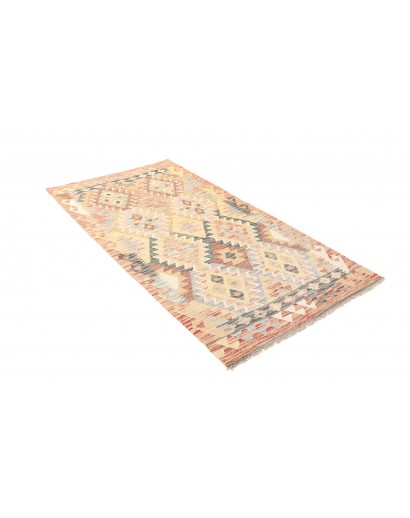 Tappeto Kilim Afghanistan giallo marrone 105x201