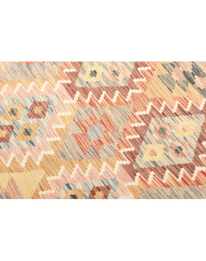 Tappeto Kilim Afghanistan giallo marrone 105x201