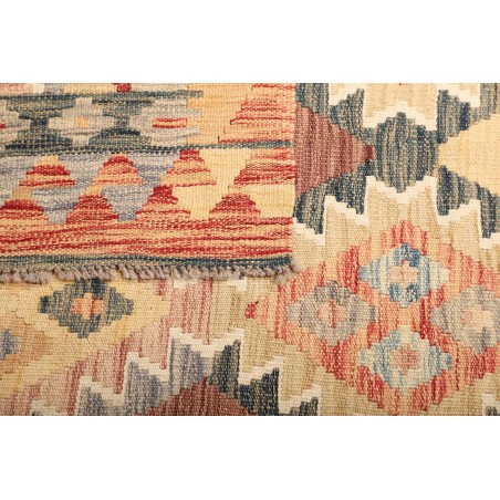 Tappeto Kilim Afghanistan giallo marrone 105x201