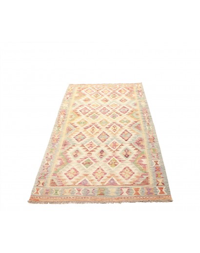Tappeto Kilim Afghanistan giallo beige 106x199