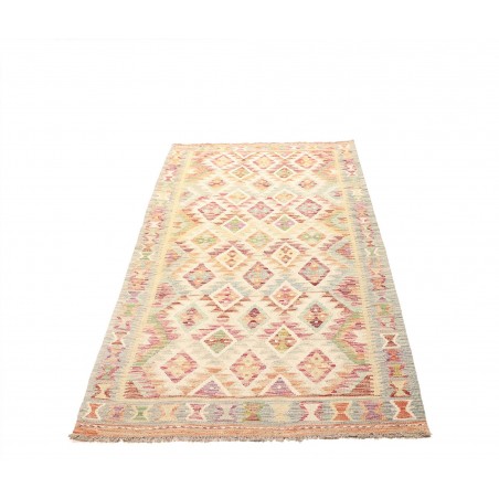 Tappeto Kilim Afghanistan giallo beige 106x199