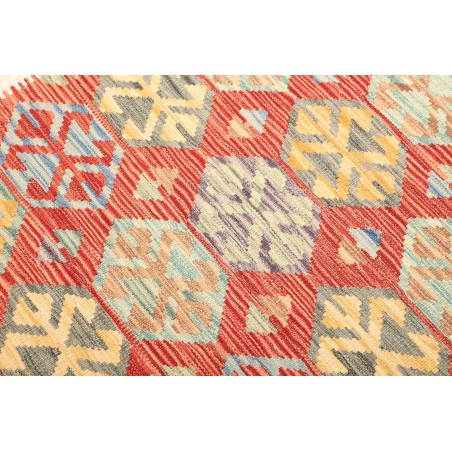 Tappeto Kilim Afghanistan giallo rosso 133x173