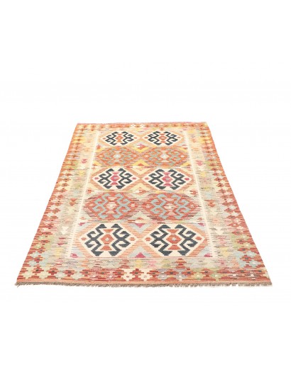 Tappeto Kilim Afghanistan giallo marrone 120x186