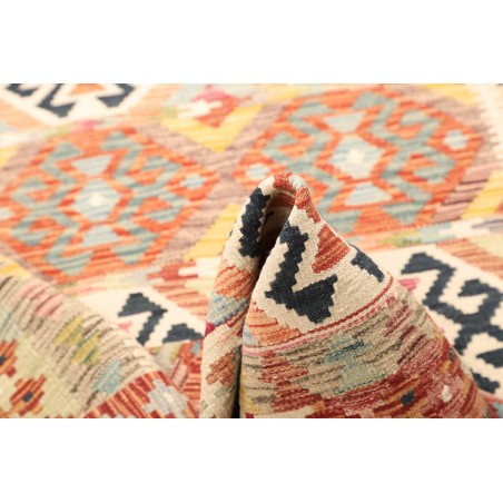 Tappeto Kilim Afghanistan giallo marrone 120x186