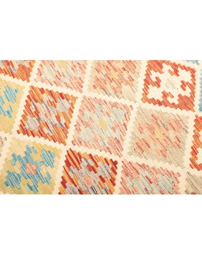 Tappeto Kilim Afghanistan giallo 132x189