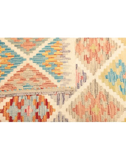 Tappeto Kilim Afghanistan giallo 132x189