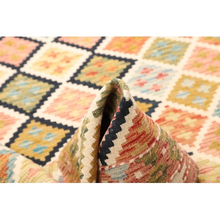 Tappeto Kilim Afghanistan giallo arancione 132x184